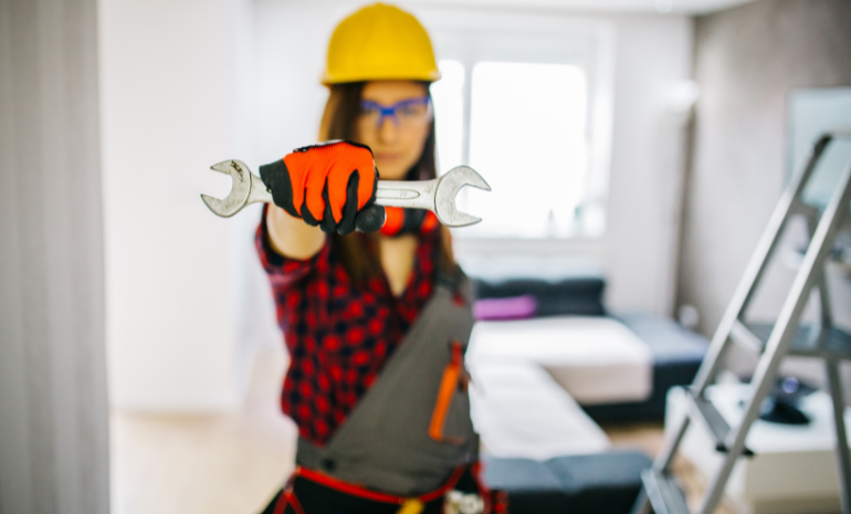 Image of A Female Construction Worker